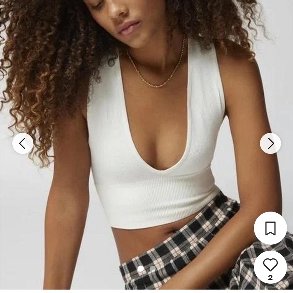 Urban Outfitters White Crop Top
